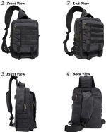 Nicgid Sling Bags Chest Shoulder Backpacks, 13.3'' 14.1'' Laptop Backpack Crossbody Messenger Bag Travel Outdoor Men Women - Image 2